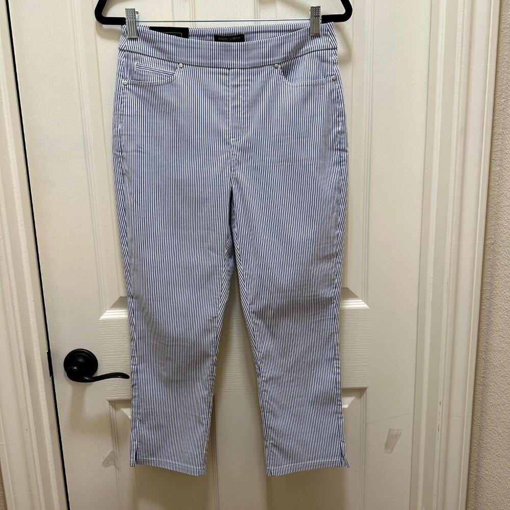 Mario Serrani Women's Comfort Stretch Capri Pants Size M Tummy Control Panel NEW - Picture 12 of 14